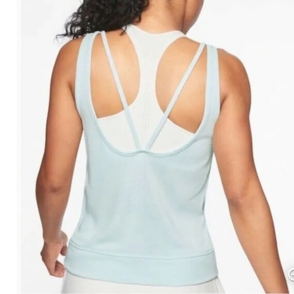Athleta Serenity V Back Soft Yoga Tank - Picture 1 of 7